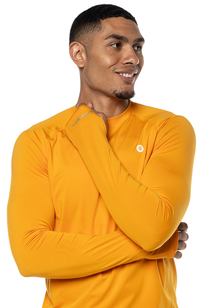 Men's Agility Long Sleeve Performance T-Shirt | Apricot Crush