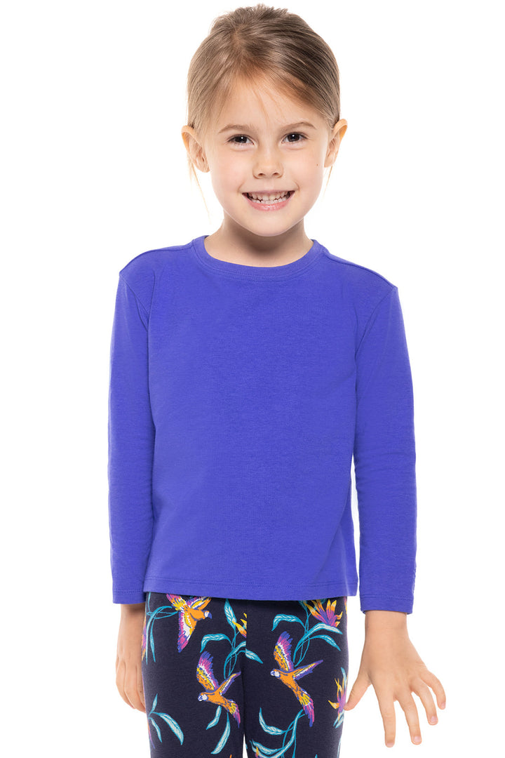 Toddler Coco Plum Everyday Long Sleeve T-Shirt | Baja Blue