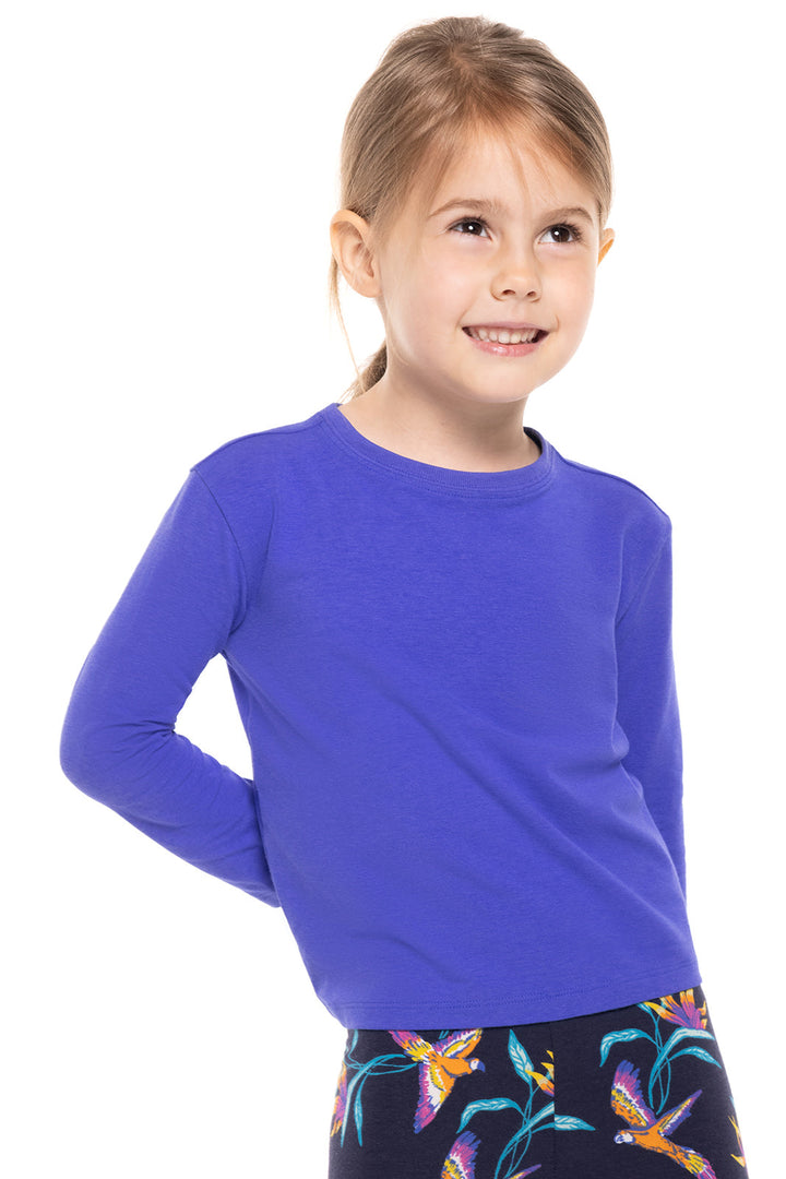 Toddler Coco Plum Everyday Long Sleeve T-Shirt | Baja Blue