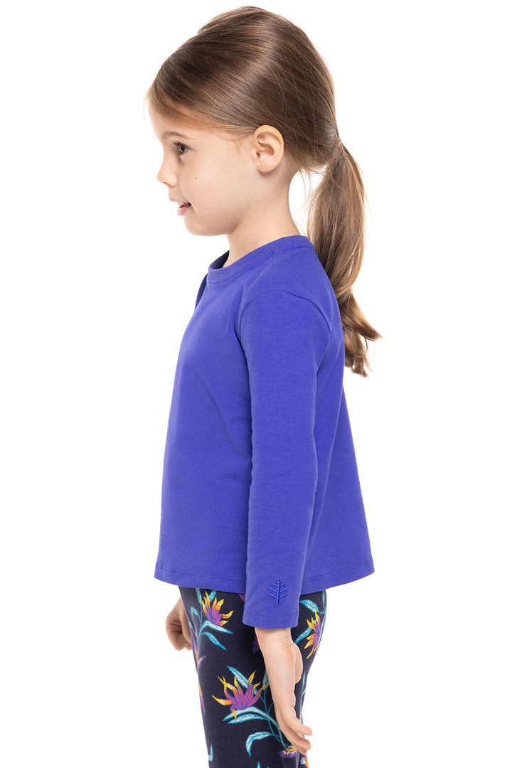 Toddler Coco Plum Everyday Long Sleeve T-Shirt | Baja Blue