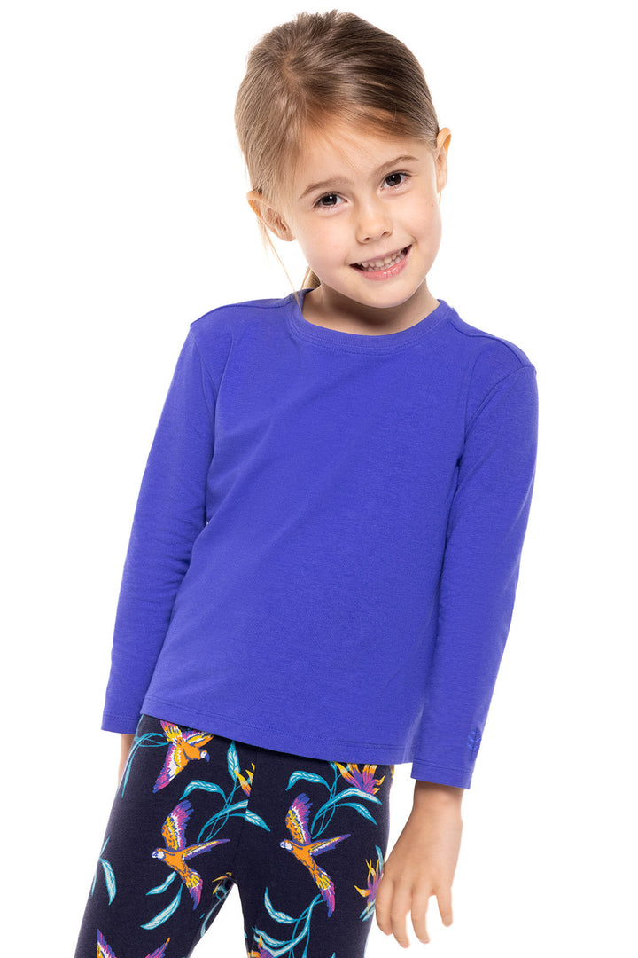 Toddler Coco Plum Everyday Long Sleeve T-Shirt | Baja Blue