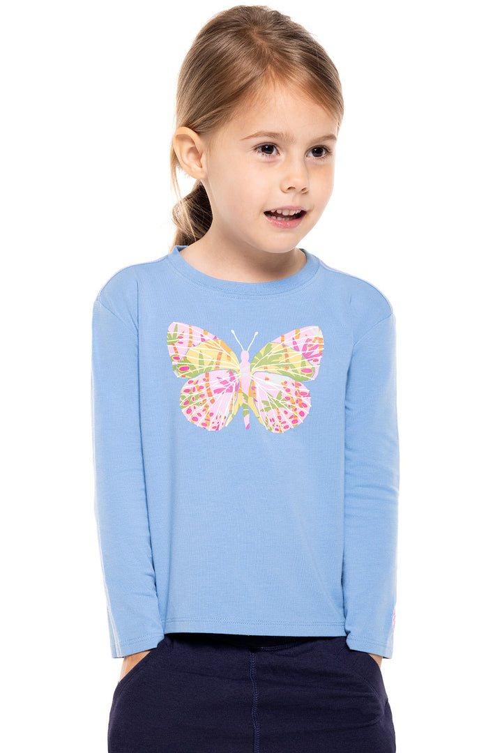 Toddler Coco Plum Everyday Long Sleeve Graphic T-Shirt | Clear Sky Blue