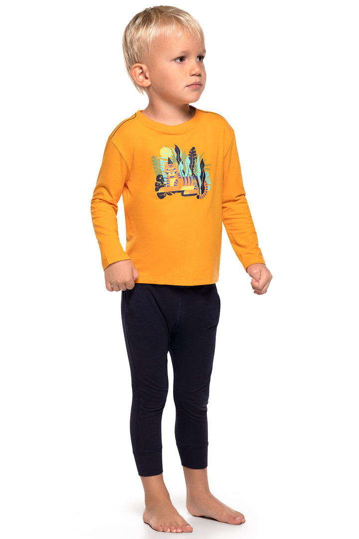 Toddler Coco Plum Everyday Long Sleeve Graphic T-Shirt | Apricot Crush