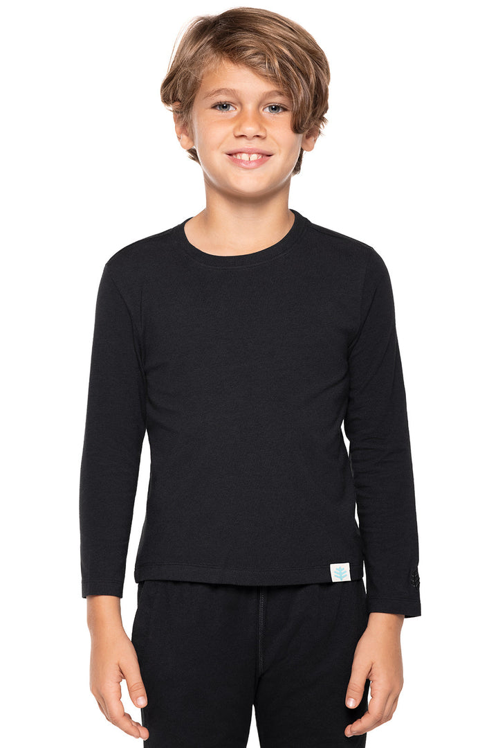 Kid's Coco Plum Everyday Long Sleeve T-Shirt | Black