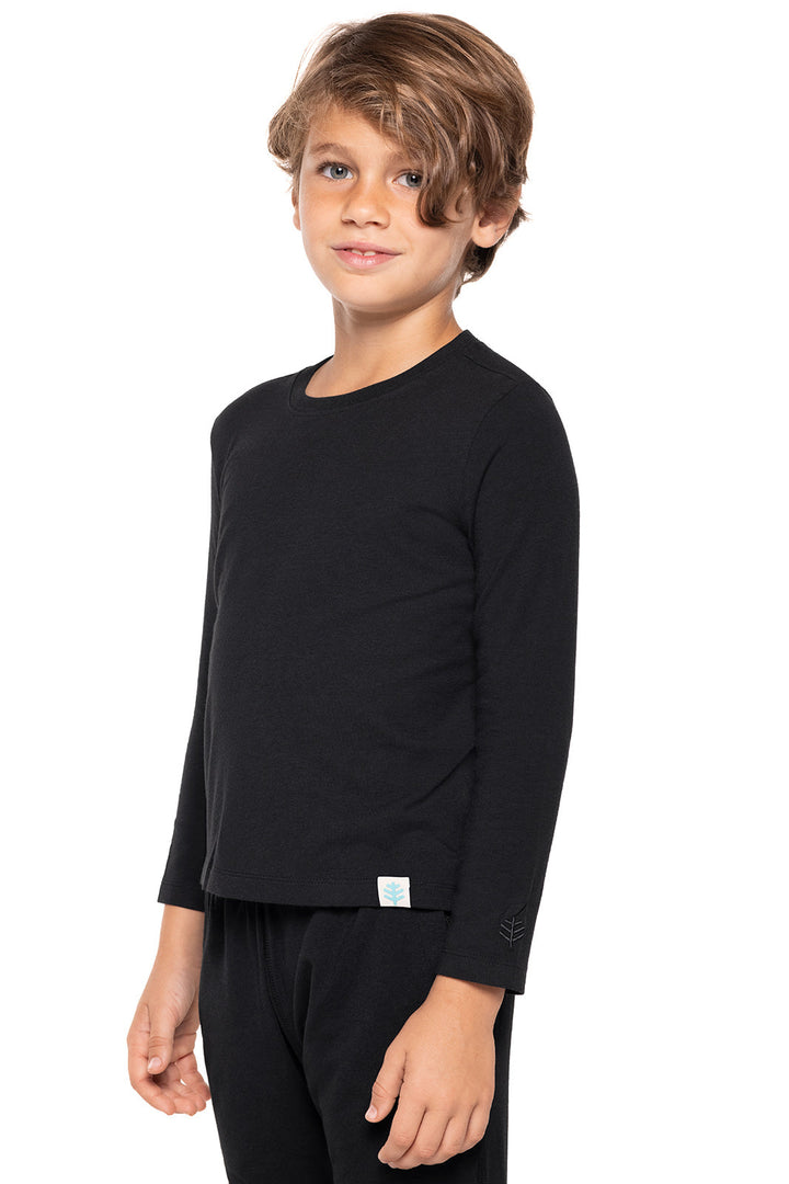 Kid's Coco Plum Everyday Long Sleeve T-Shirt | Black