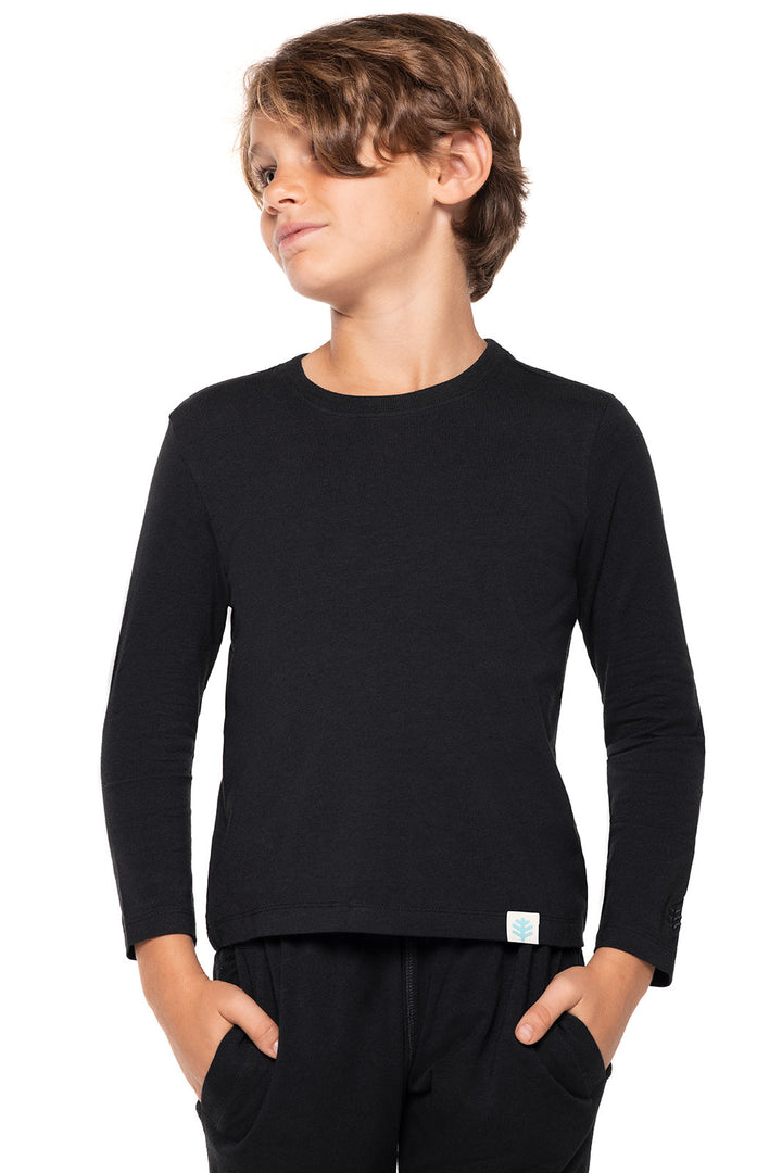 Kid's Coco Plum Everyday Long Sleeve T-Shirt | Black