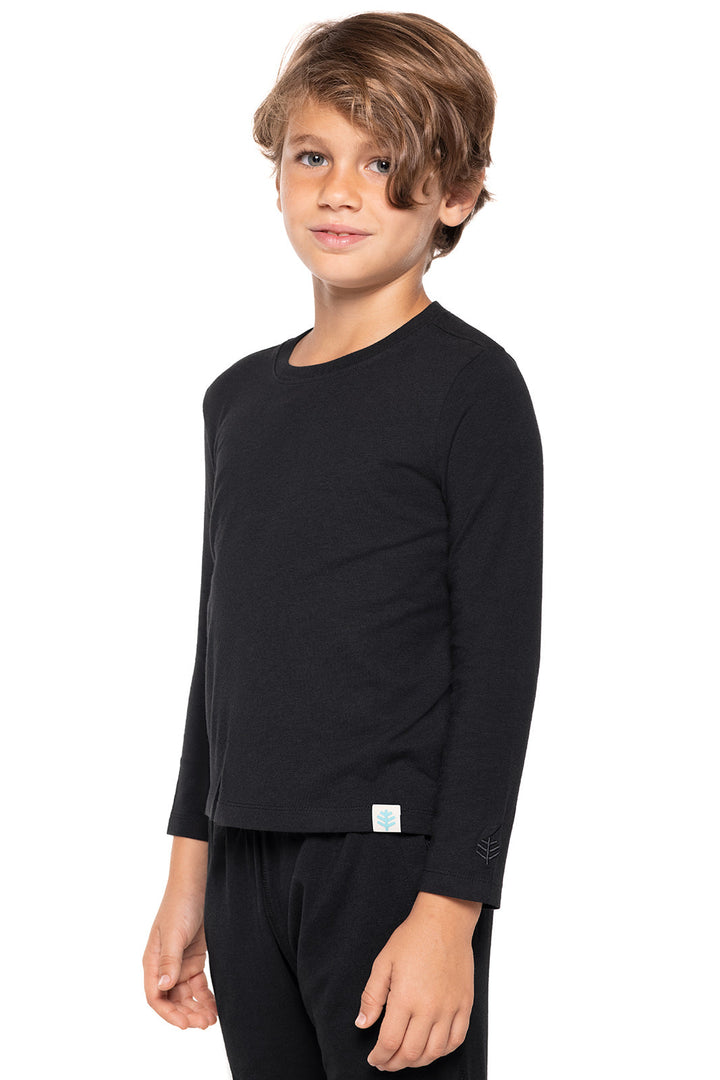 Kid's Coco Plum Everyday Long Sleeve T-Shirt | Black