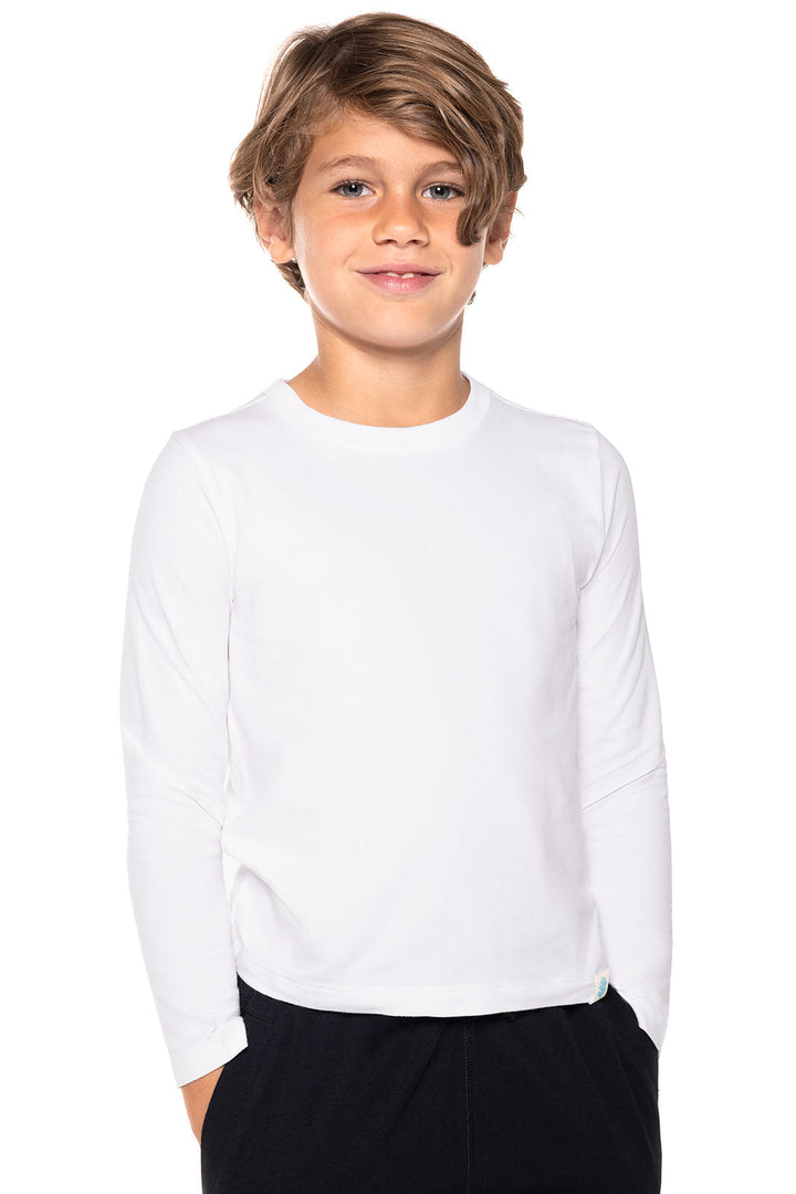 Kid's Coco Plum Everyday Long Sleeve T-Shirt | White