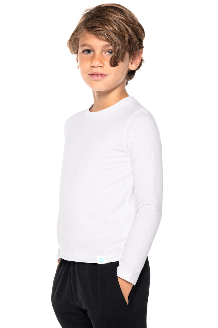 Kid's Coco Plum Everyday Long Sleeve T-Shirt | White