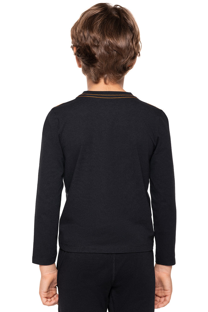 Kid's Coco Plum Everyday Long Sleeve Graphic T-Shirt | Black