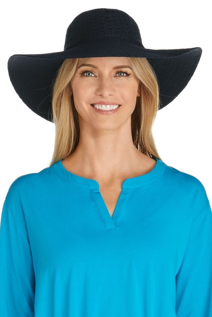 Women's Perla Packable Wide Brim Hat | Black