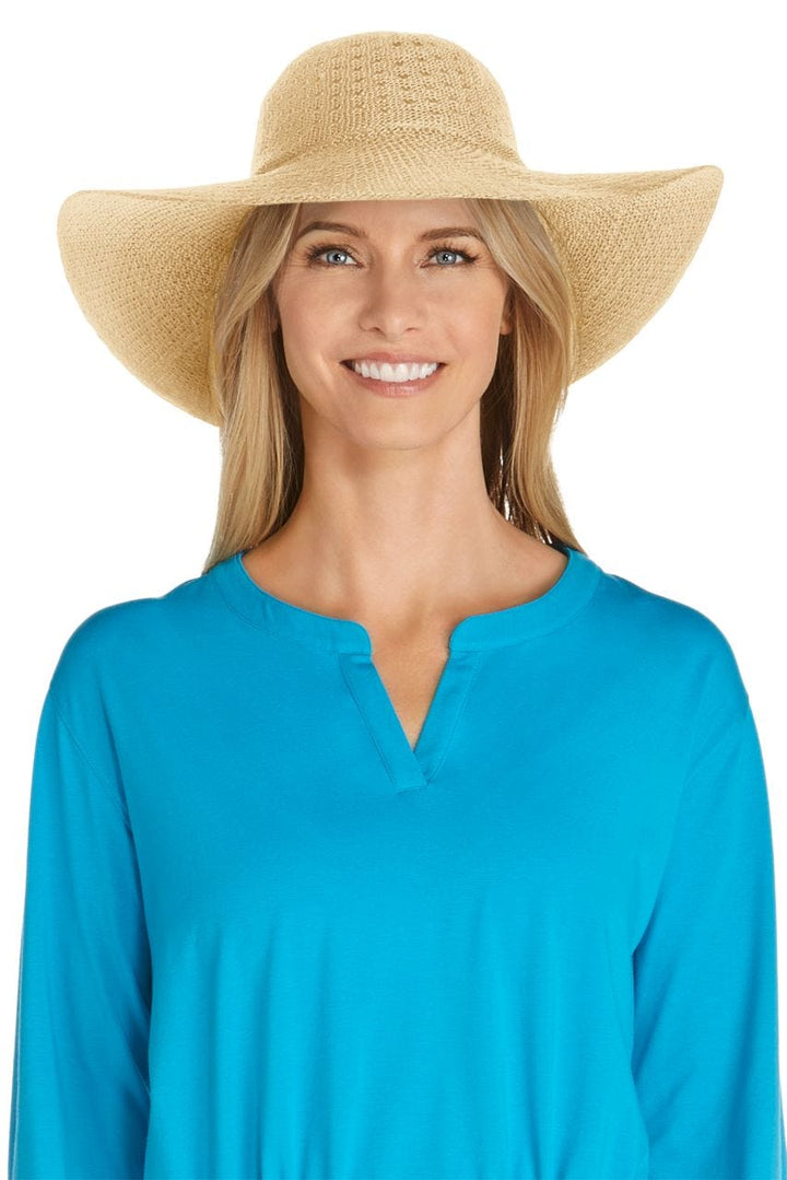 Perla Packable Wide Brim Hat | Natural