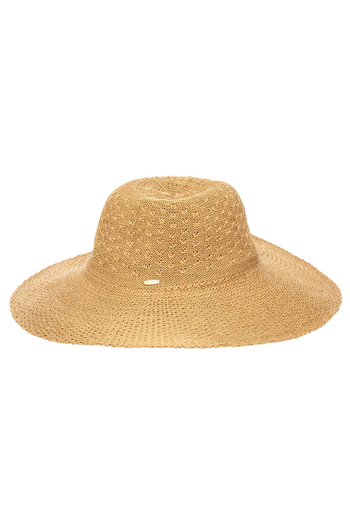 Perla Packable Wide Brim Hat | Tan