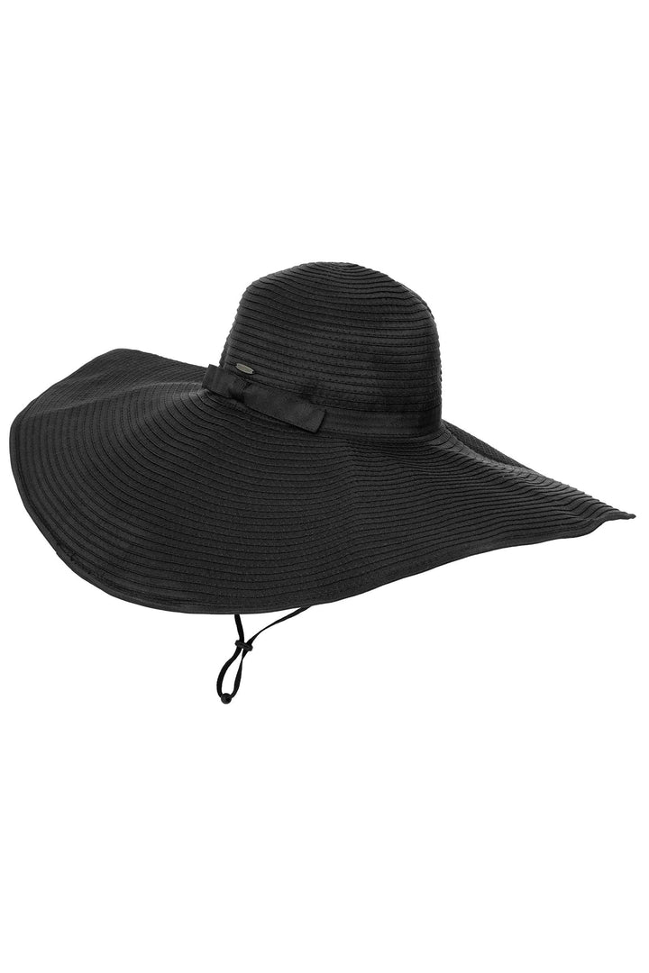 Women's Convertible Roll-up Shelby Shapeable Poolside Hat | Black