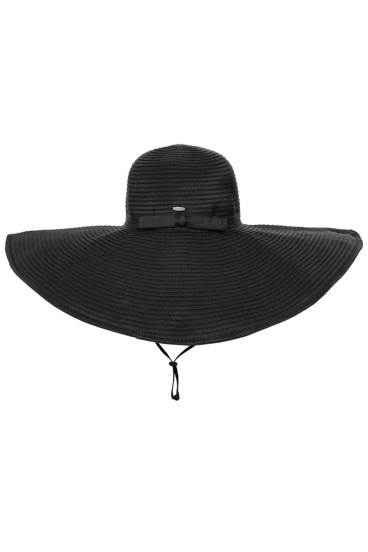 Women's Convertible Roll-up Shelby Shapeable Poolside Hat | Black