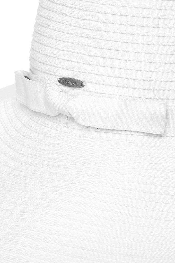 Women's Convertible Roll-up Shelby Shapeable Poolside Hat | White