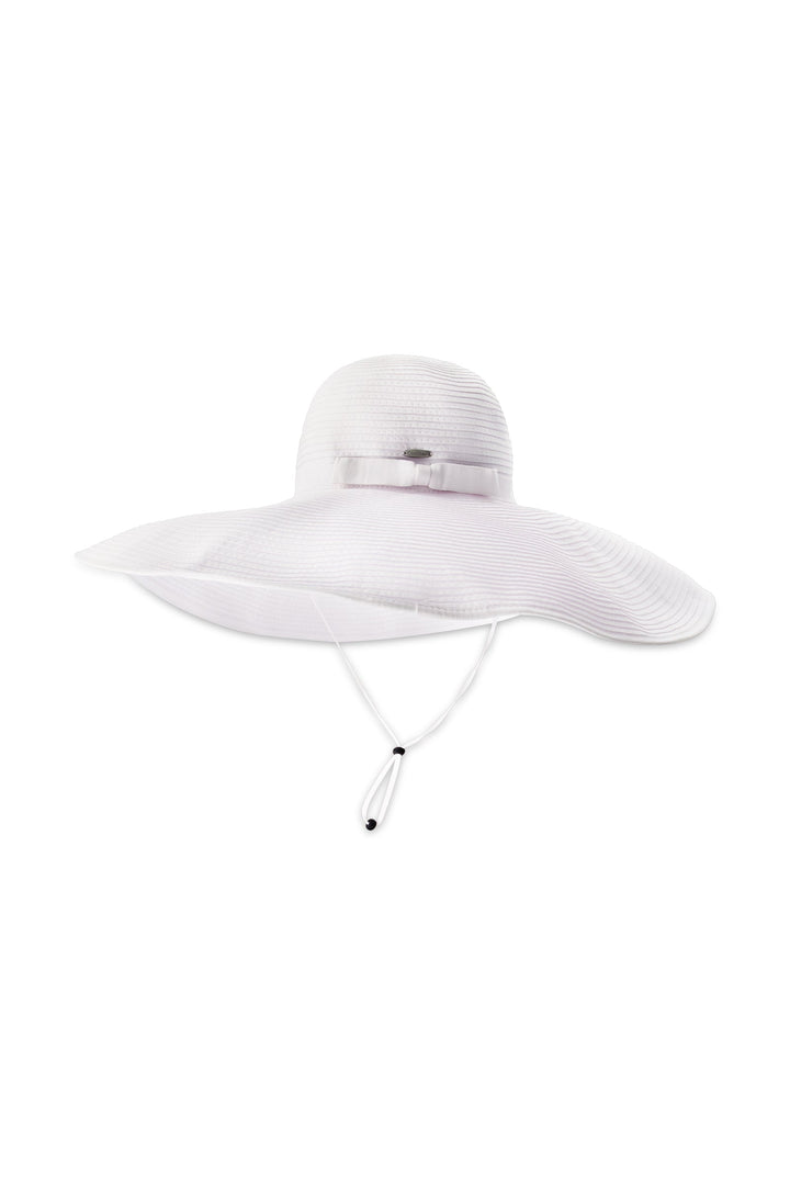 Women's Convertible Roll-up Shelby Shapeable Poolside Hat | White