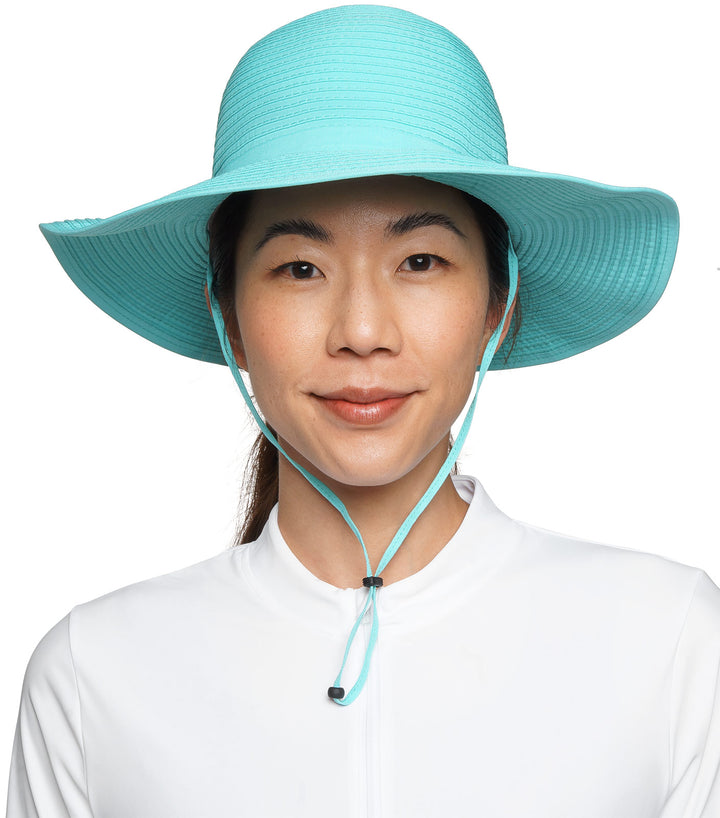 Women's Shelly Shapeable Travel Sun Hat | Bay Aqua