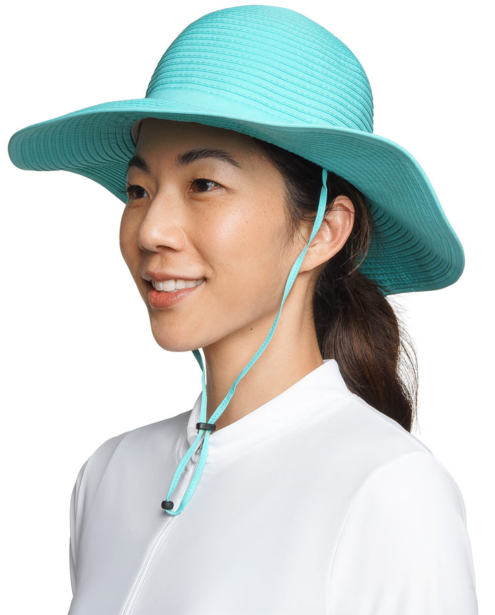 Women's Shelly Shapeable Travel Sun Hat | Bay Aqua