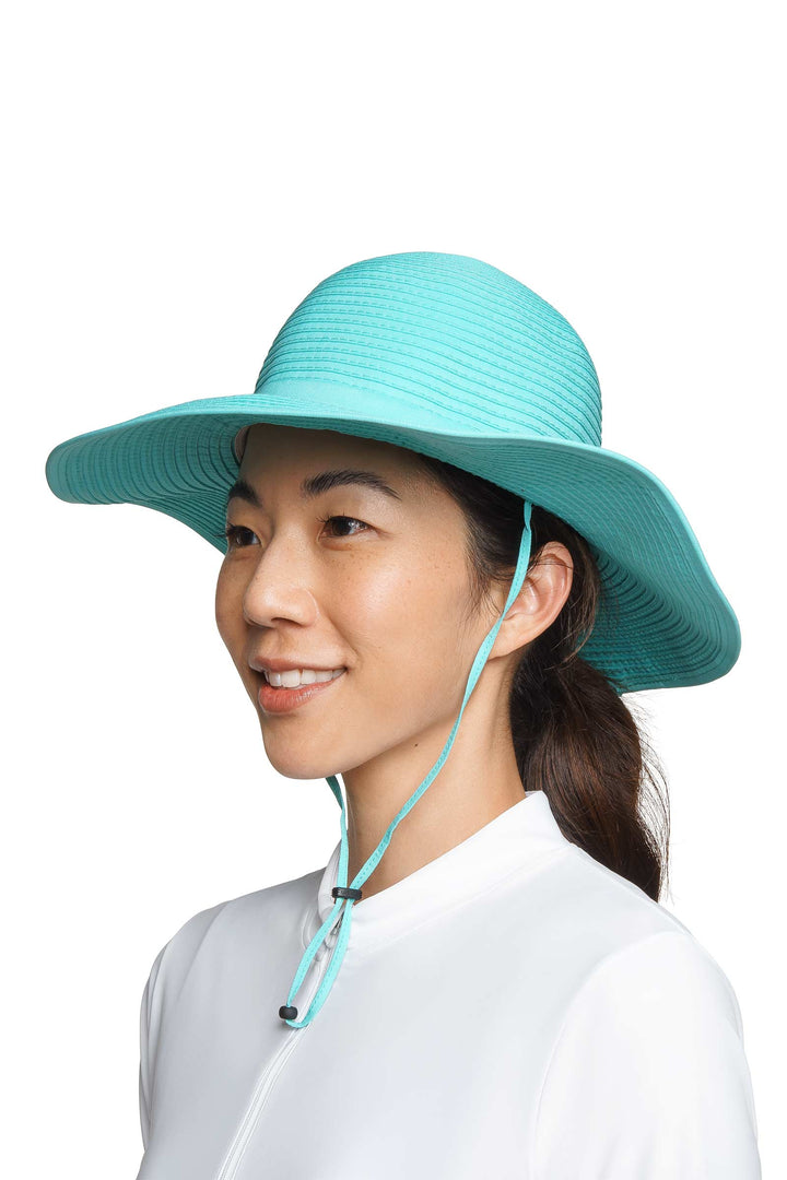 Women's Shelly Shapeable Travel Sun Hat | Bay Aqua