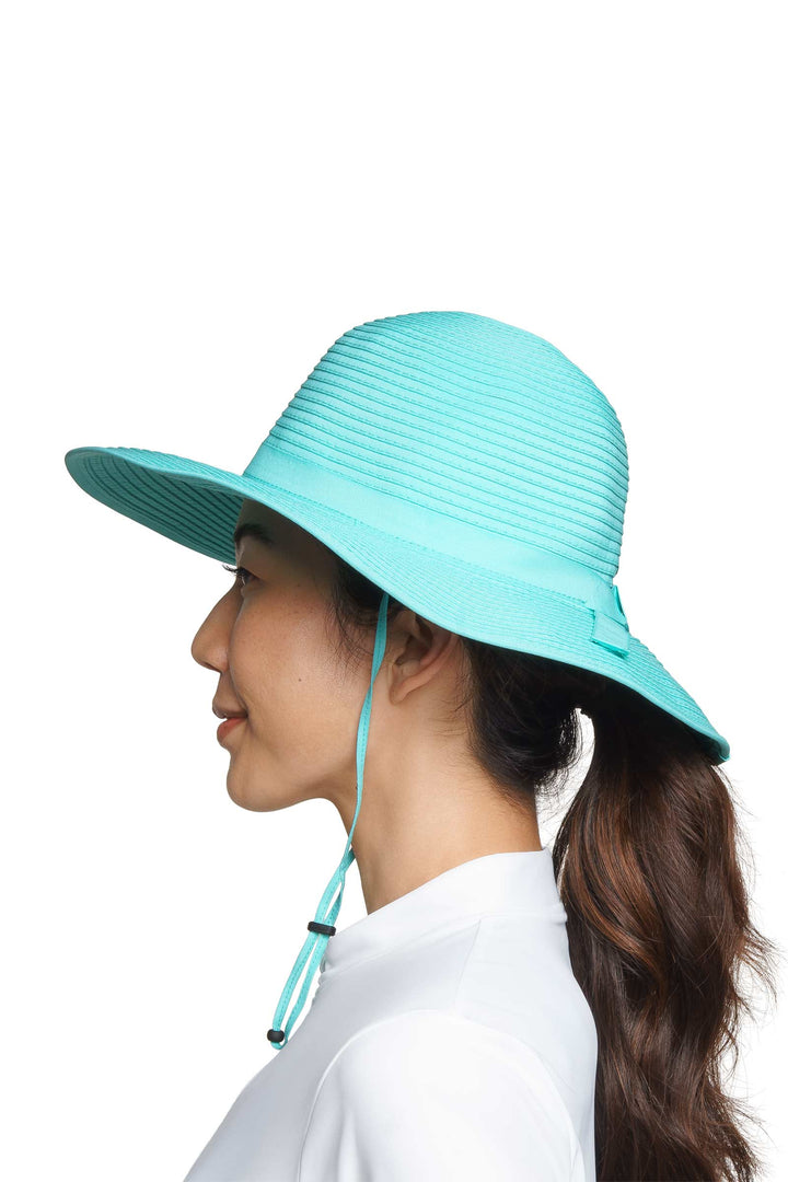 Women's Shelly Shapeable Travel Sun Hat | Bay Aqua