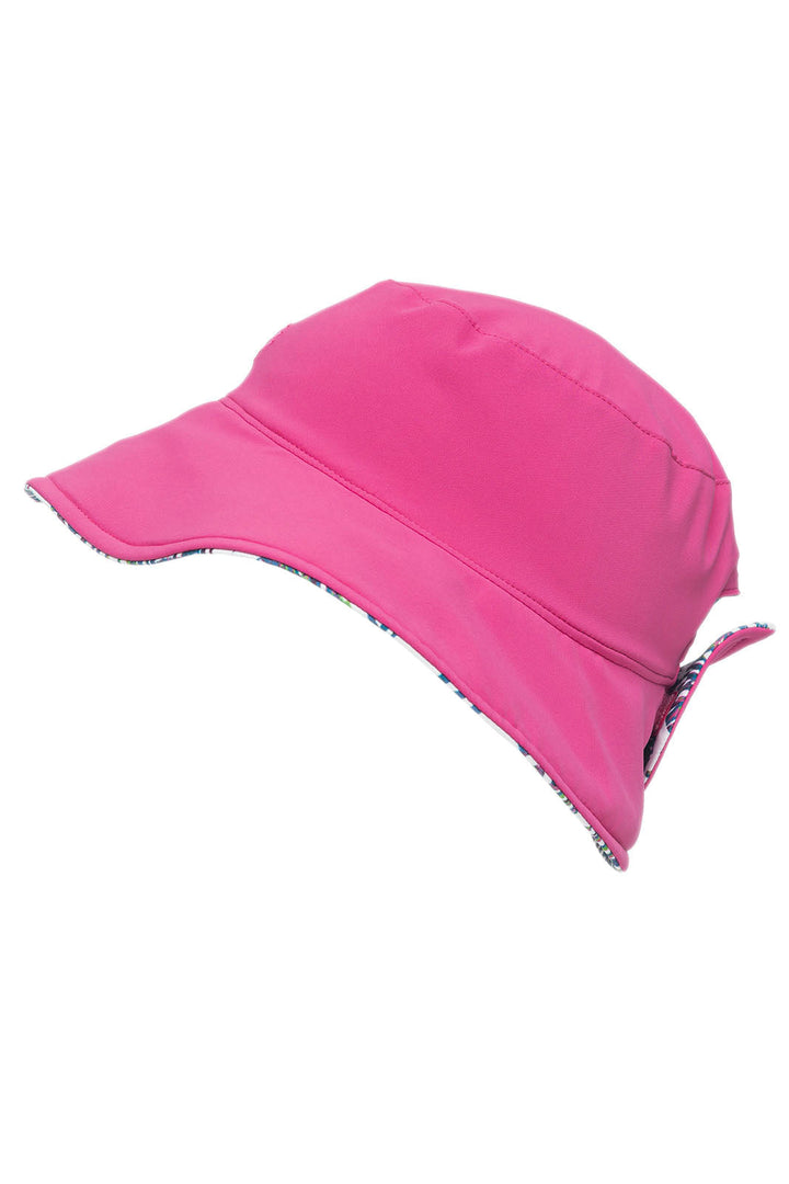 Women's Ariel Reversible Pool Hat | Magnolia Pink Beach Leaves