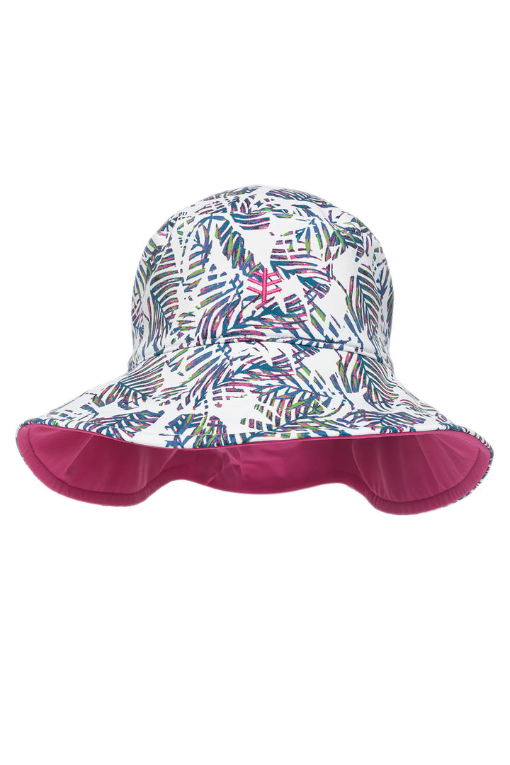 Women's Ariel Reversible Pool Hat | Magnolia Pink Beach Leaves