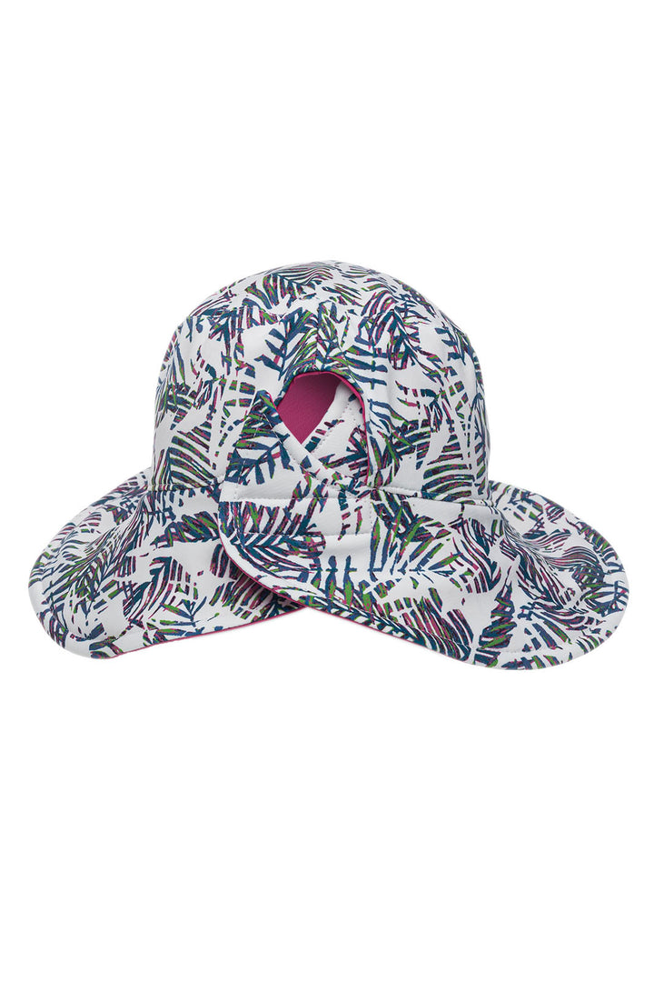 Women's Ariel Reversible Pool Hat | Magnolia Pink Beach Leaves