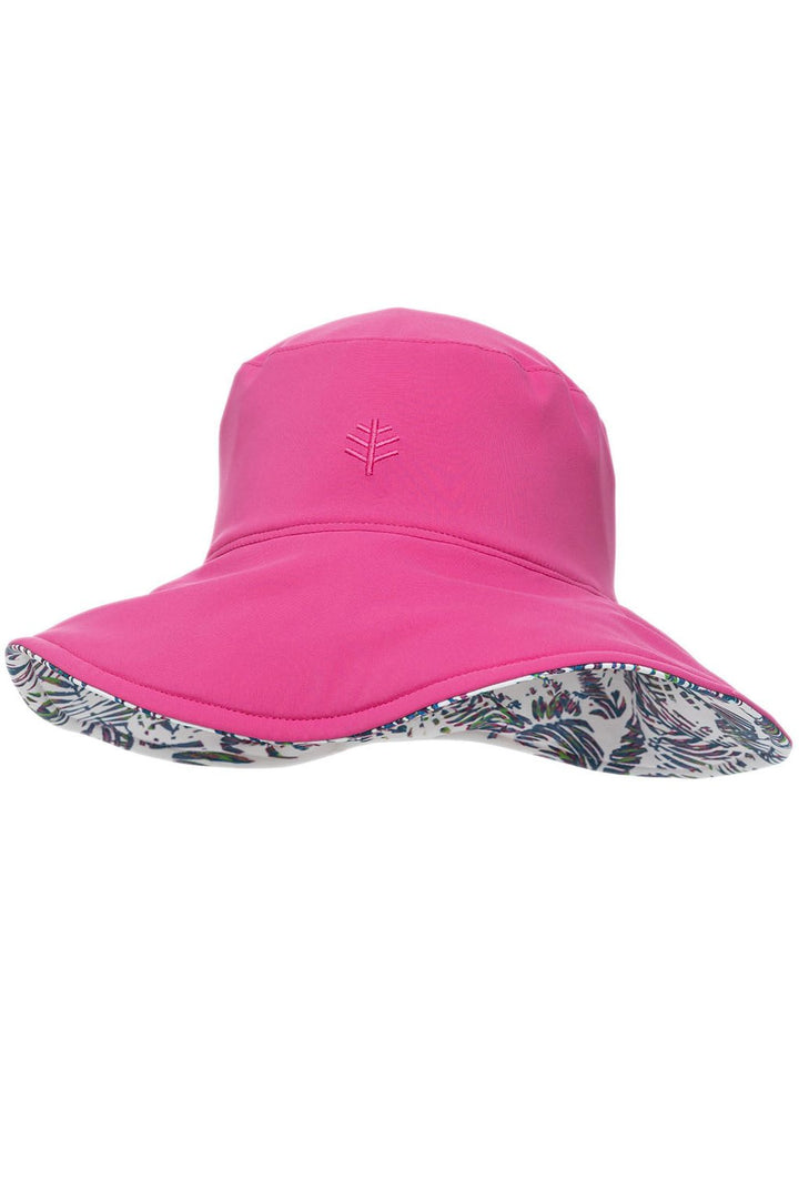 Women's Ariel Reversible Pool Hat | Magnolia Pink Beach Leaves