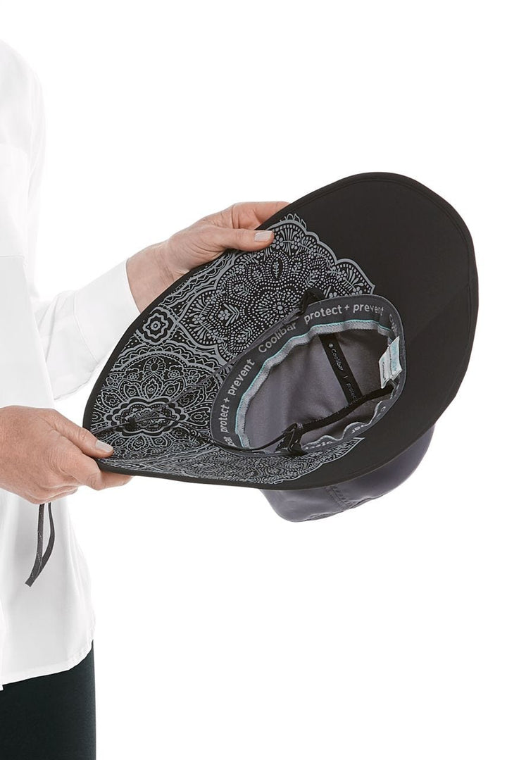 Etta Sun Catcher Hat| Carbon/Black Travel Medallion