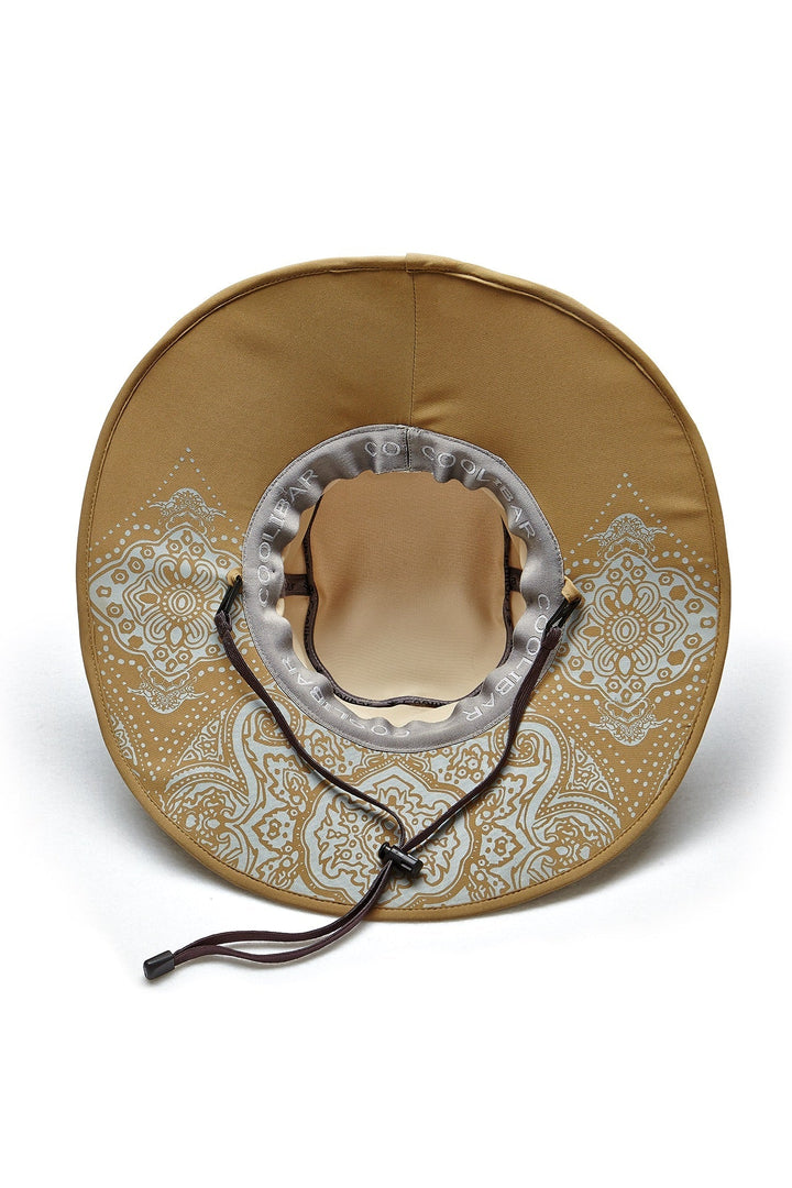 Women's Etta Shapeable Sun Catcher Hat | Tan/Khaki Travel Medallion