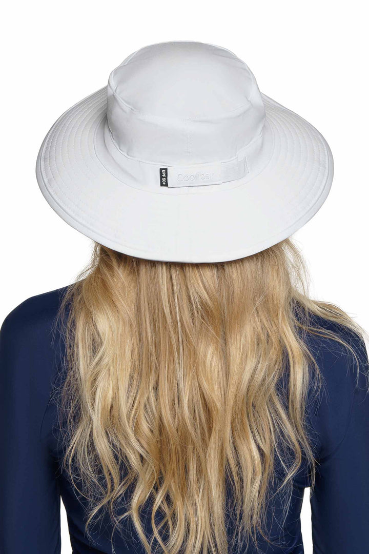 Unisex Brighton Chlorine Resistant Bucket Hat | White