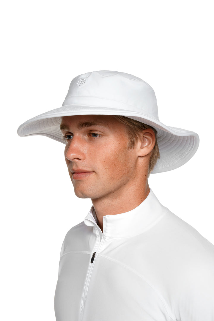 Unisex Brighton Chlorine Resistant Bucket Hat | White