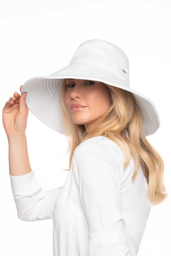 Brittany Beach Hat | White