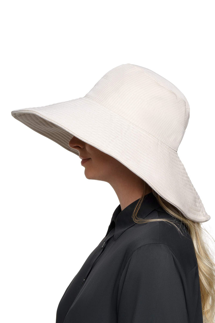 Brittany Beach Hat | Natural Modern Herringbone