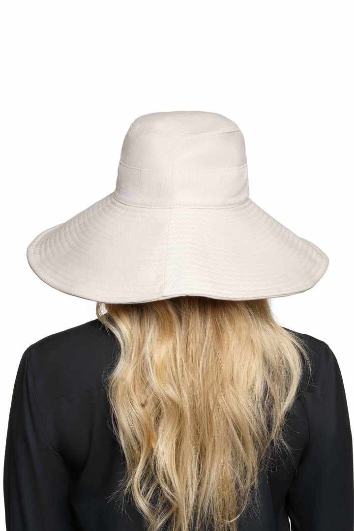 Brittany Beach Hat | Natural Modern Herringbone