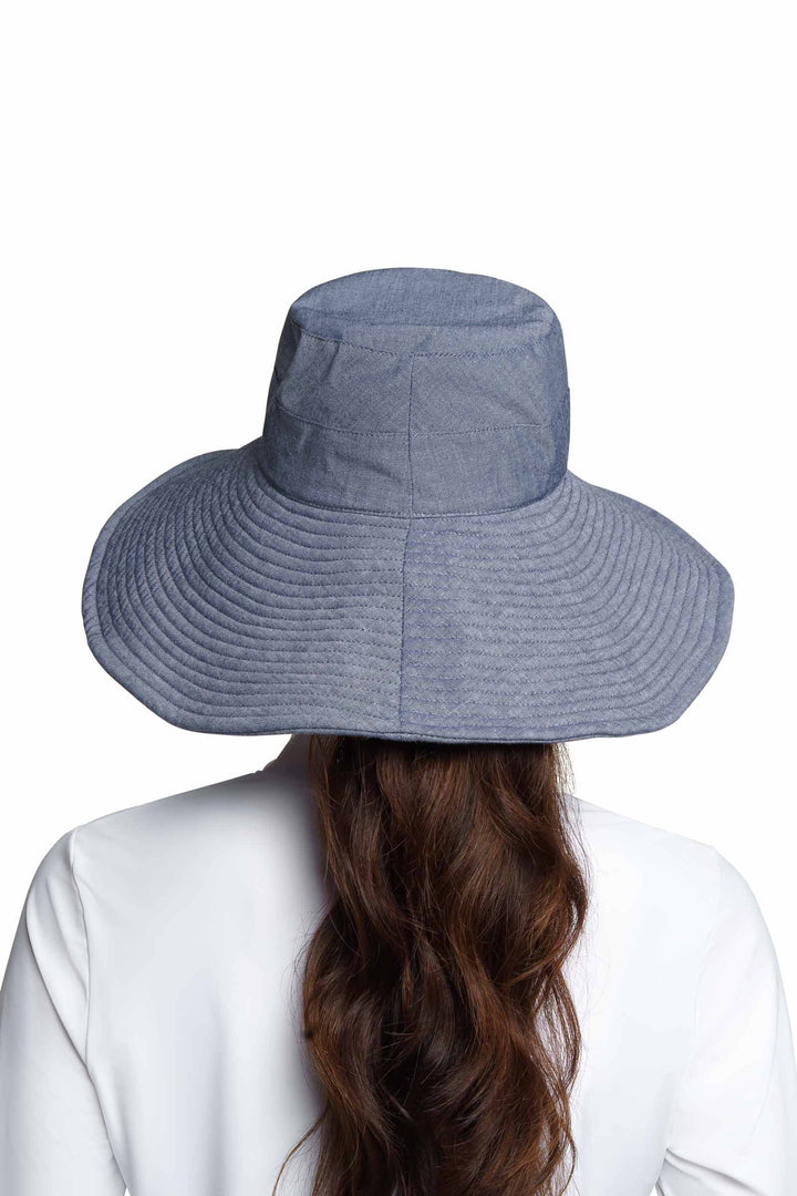 Brittany Beach Hat | Denim Blue Chambray