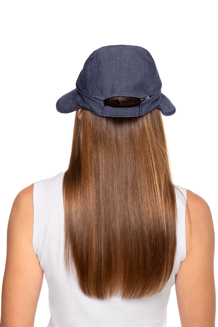 Bel Aire Zip-Off Sun Visor  | Denim Blue Chambray