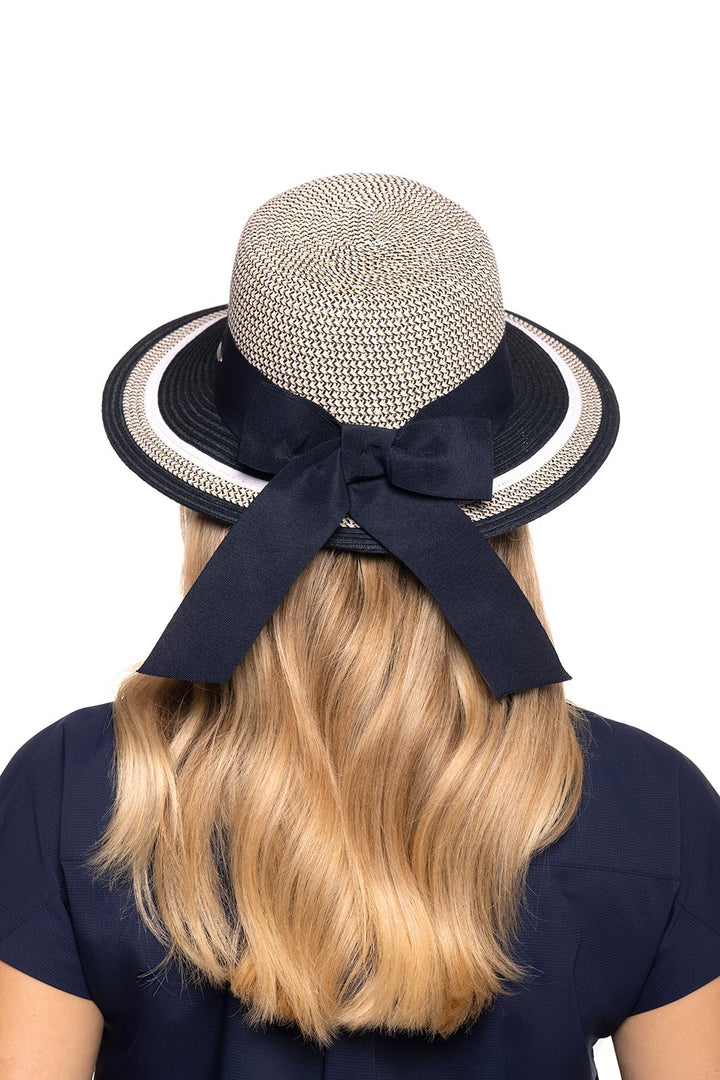 Clara Sun Hat | Navy/White Colorblock