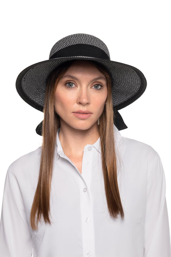 Clara Sun Hat | Black/Ivory