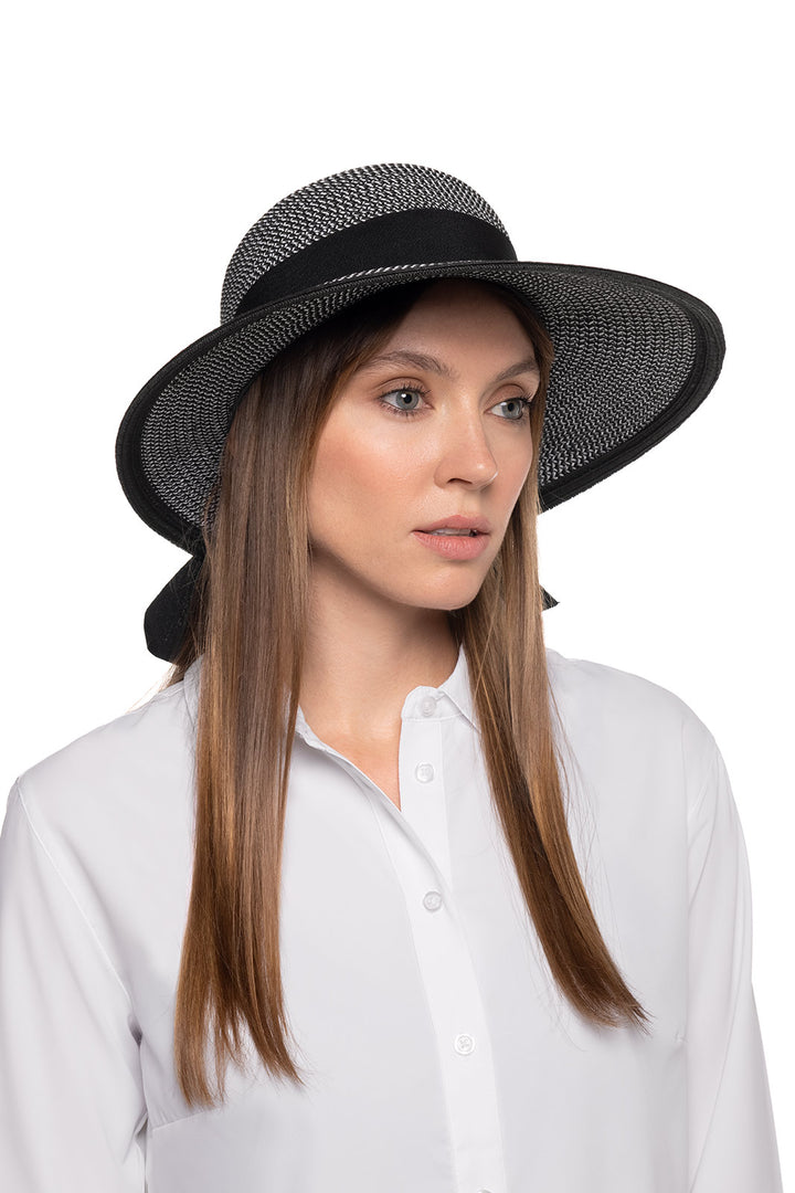 Clara Sun Hat | Black/Ivory