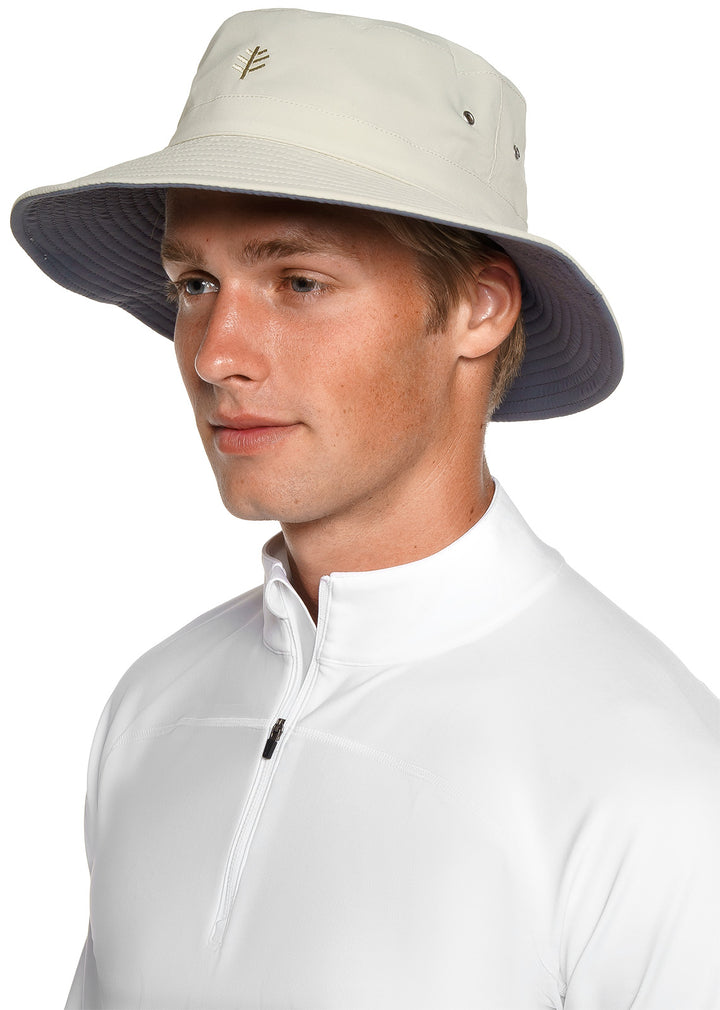 Landon Reversible Bucket Hat | Stone/Carbon