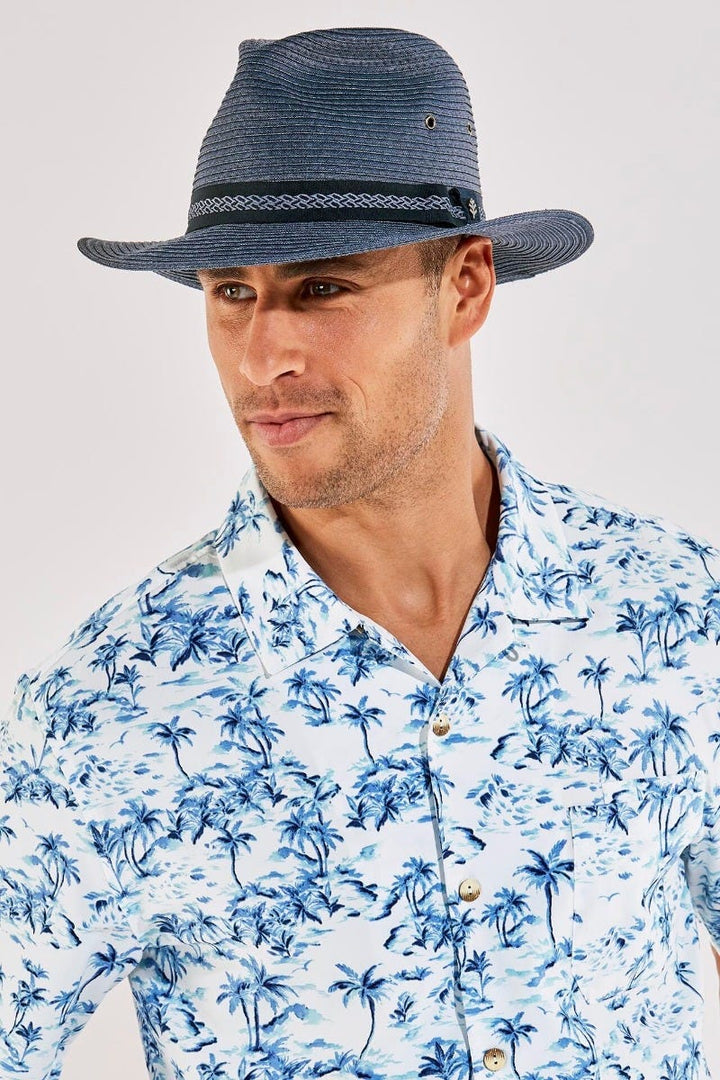 Men's Holden Packable Travel Fedora | Antique Denim