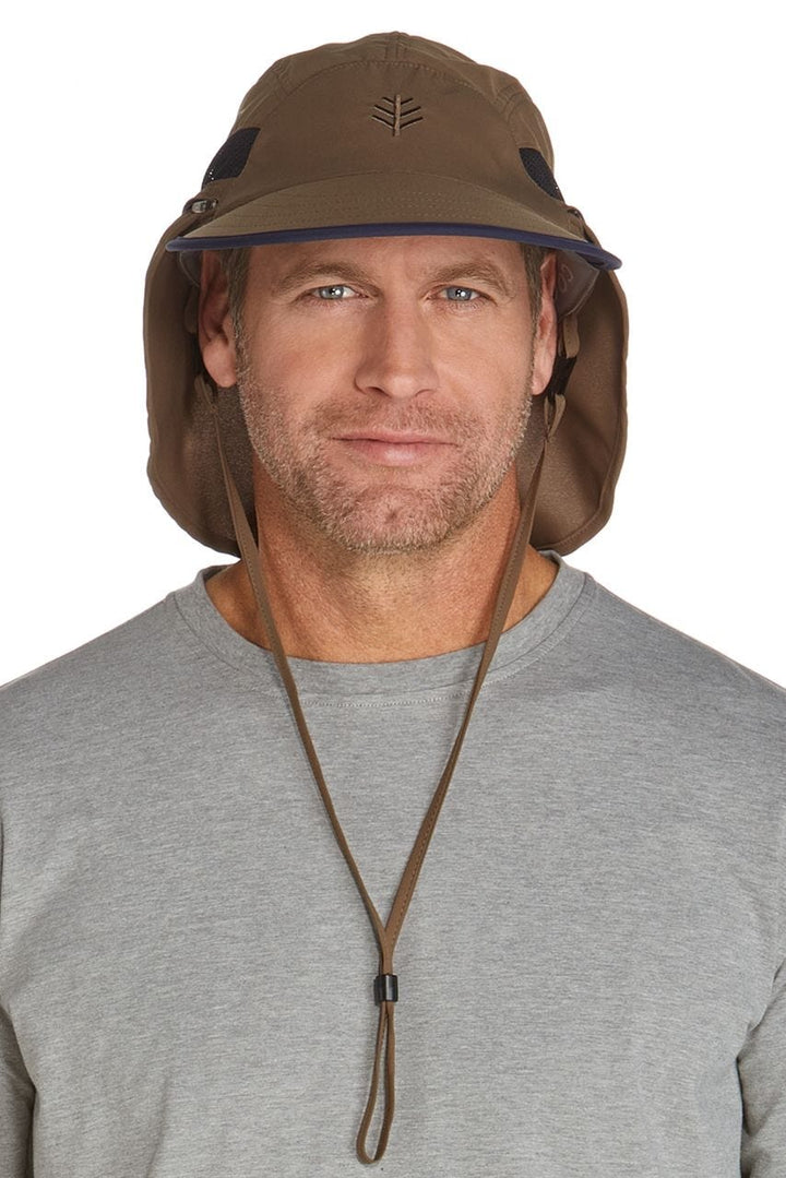 Caleb Convertible Fishing Cap | Khaki/Navy