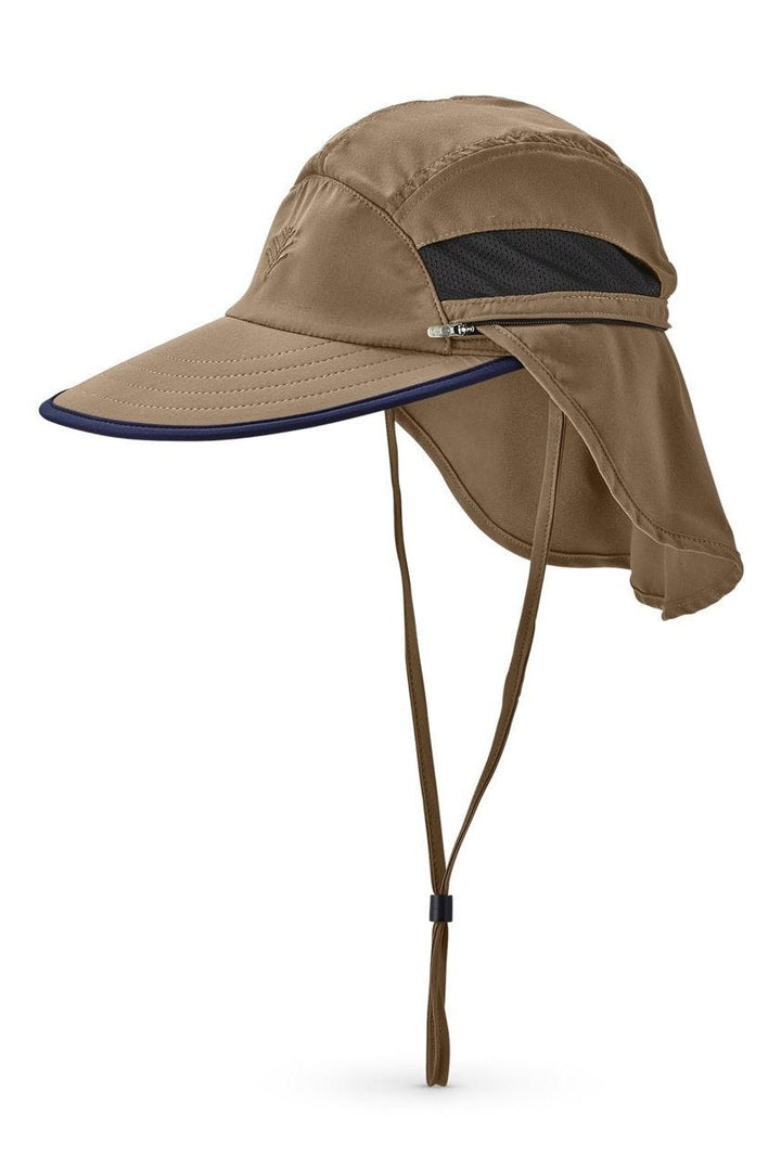 Caleb Convertible Fishing Cap | Khaki/Navy