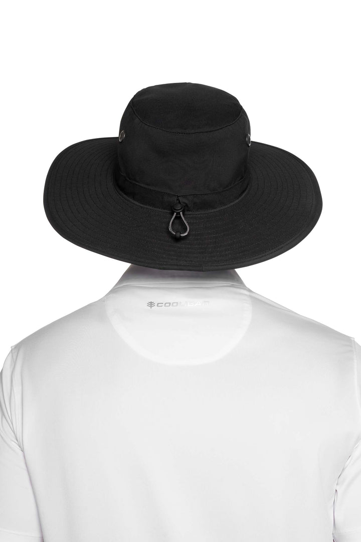 Unisex Leo Shapeable Wide Brim Hat | Black