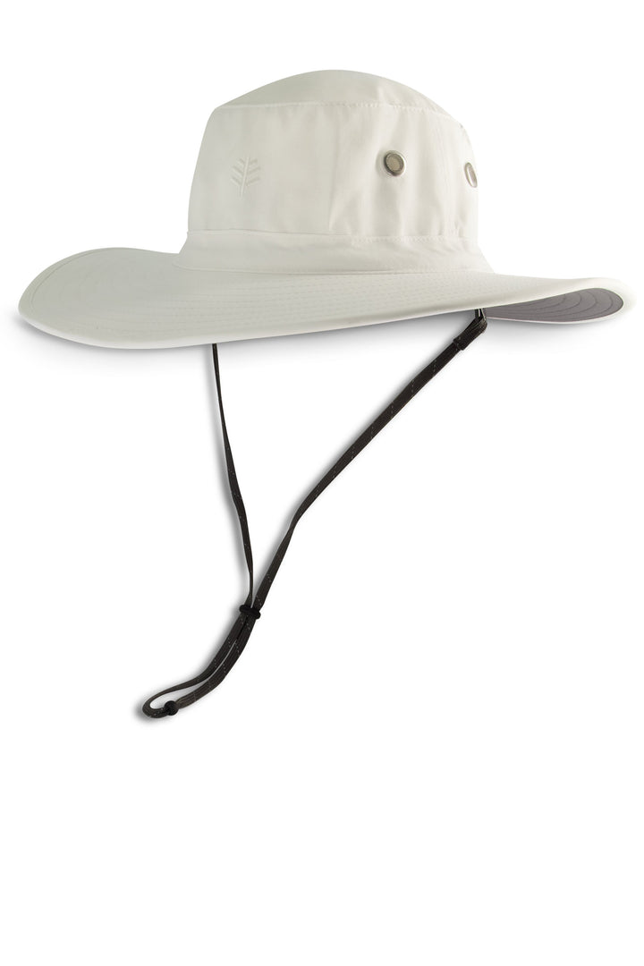 Unisex Leo Shapeable Wide Brim Hat | White/Carbon