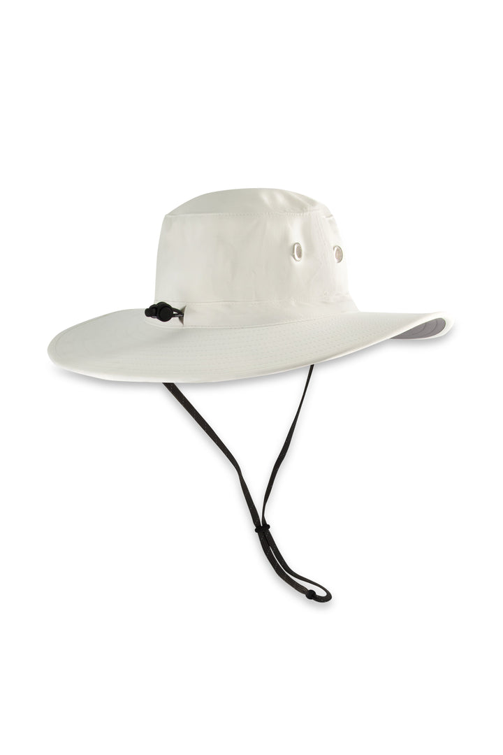 Unisex Leo Shapeable Wide Brim Hat | White/Carbon