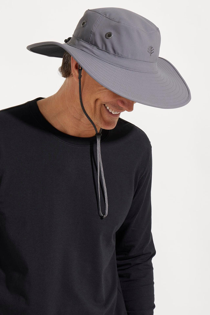 Unisex Leo Shapeable Wide Brim Hat | Carbon/Black