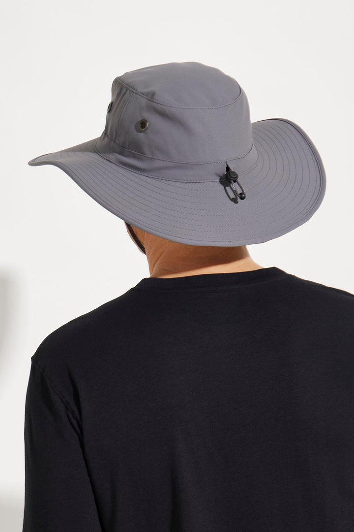 Unisex Leo Shapeable Wide Brim Hat | Carbon/Black